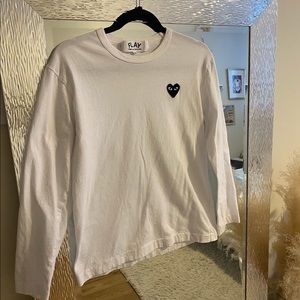 Play Comme des Garçons white long sleeve